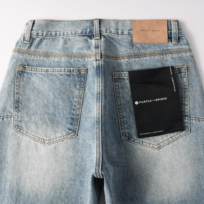 Purple Baggy Blue Jeans