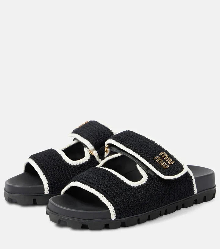 "MIMI" Sandalen Black/White