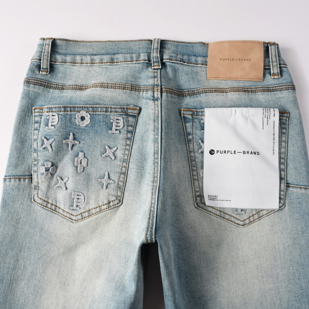 Purple Gradient Blue Jeans