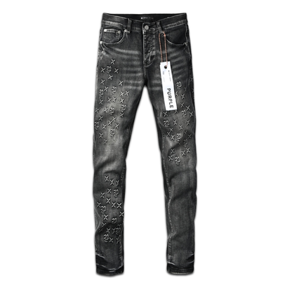 Purple Gradient Black Jeans