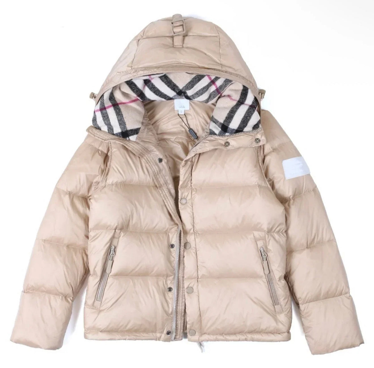 CHEQUERED COAT BEIGE