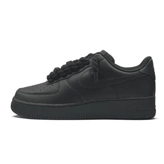 "AF1" Black - Black Rope Laces