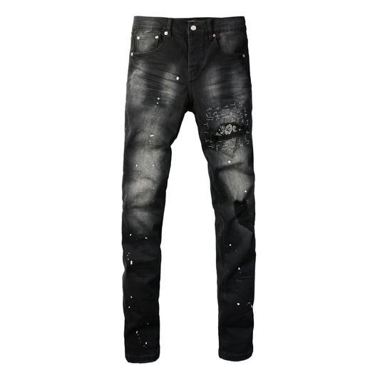 Purple Bandana Black Jeans
