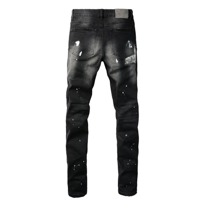 Purple Bandana Black Jeans
