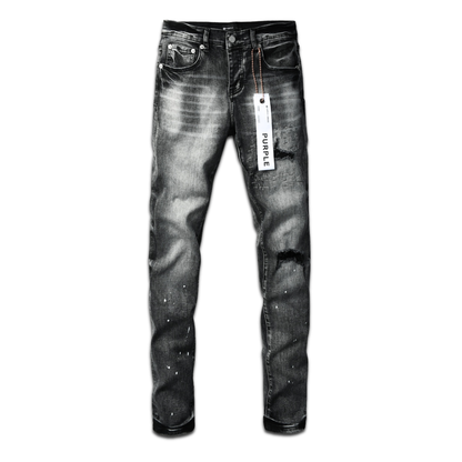 Purple Gradient Black Jeans