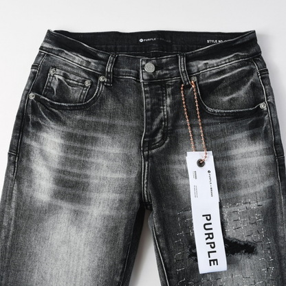 Purple Gradient Black Jeans