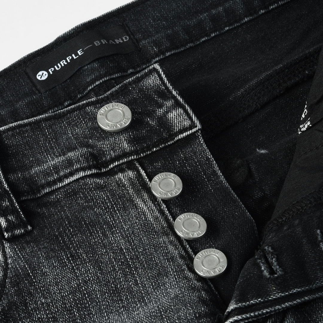 Purple Gradient Black Jeans