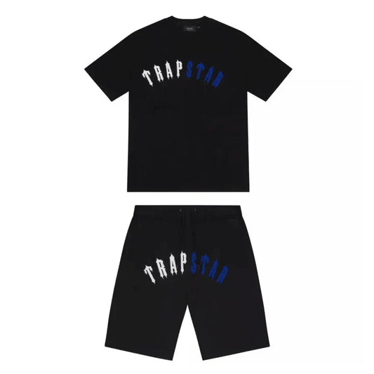 "TS" Short Set Black Blue