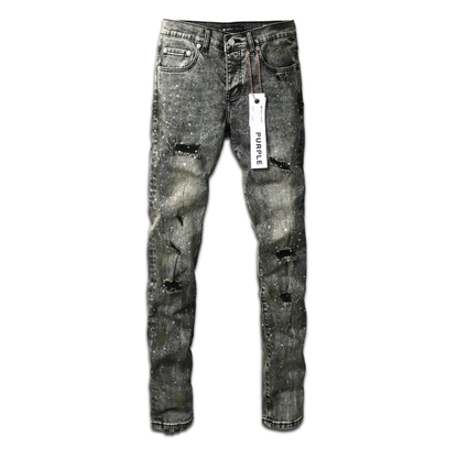 Purple Diamonds Grey Jeans