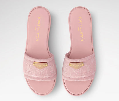 "LV" Denim Sandals