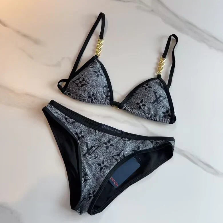 "LV" Chain Bikini