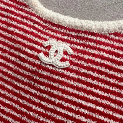 "CC" Stripe Top