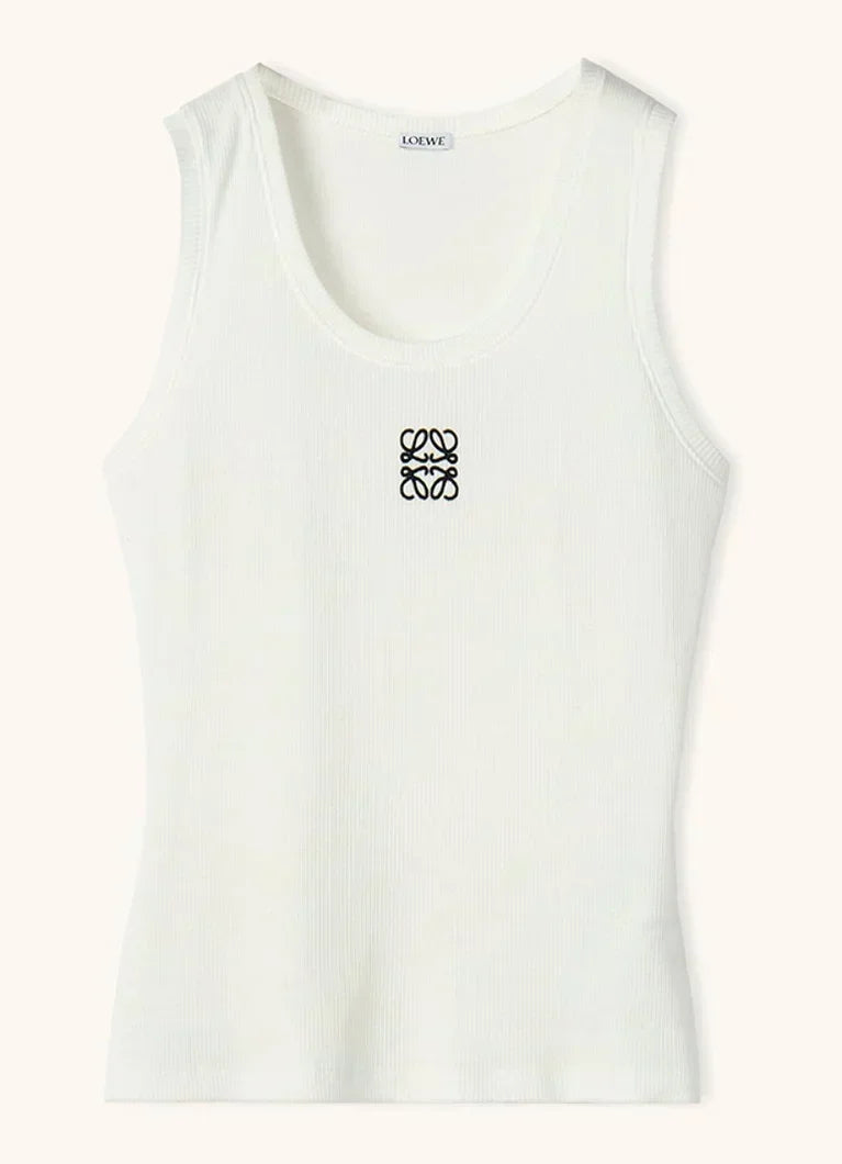 "LÖW" Top Black/White