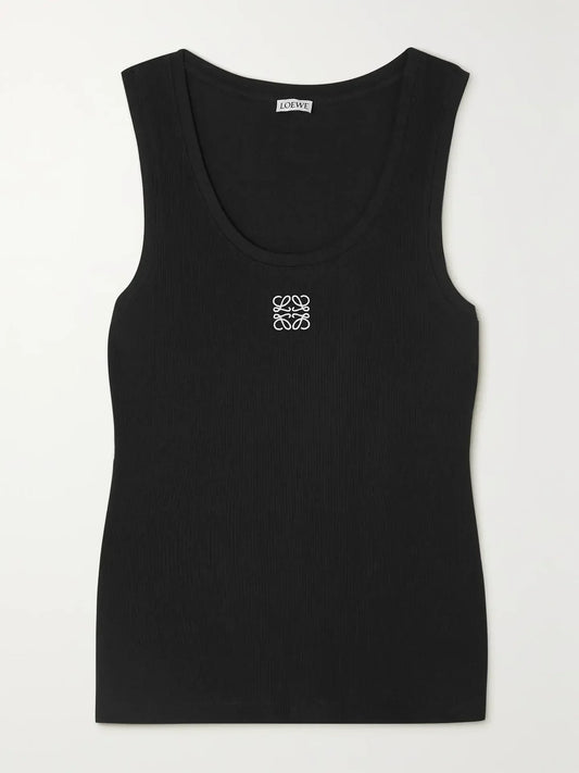 "LÖW" Top Black/White