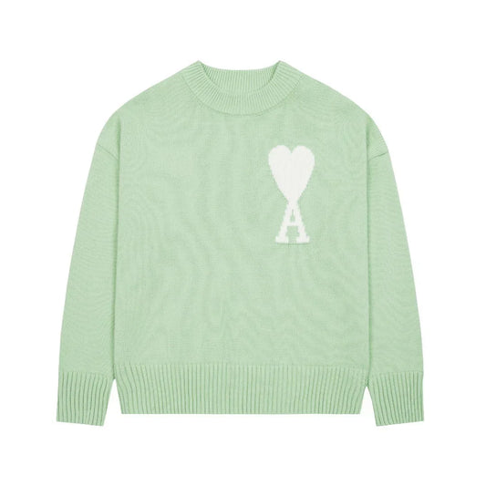 "Heart" Sweater Mint (UNISEX)
