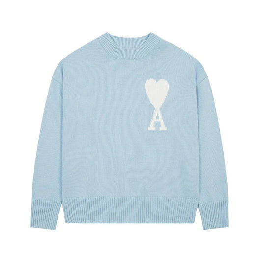 "Heart" Sweater Babyblue (UNISEX)